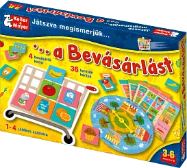 Játszva megismerjük a bevásárlást társasjáték