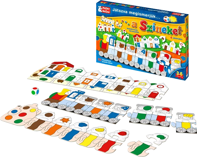 Játszva megismerjük a színeket társasjáték