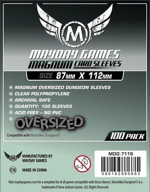 Magnum Oversized Dungeon kártyavédő 87 x 112 mm (100 db-os csomag)