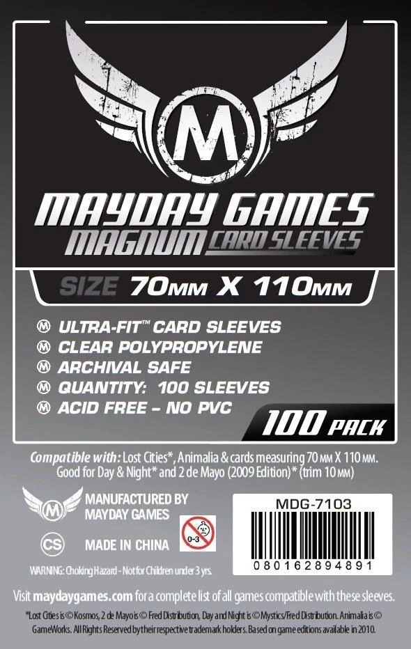 Mayday Games Magnum Silver kártyavédő: 70 x 110 mm 