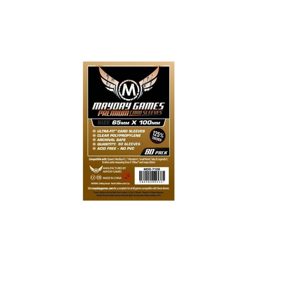 Mayday Games Premium Magnum Copper kártyavédő (80 db-os csomag) 65 x 100 mm 