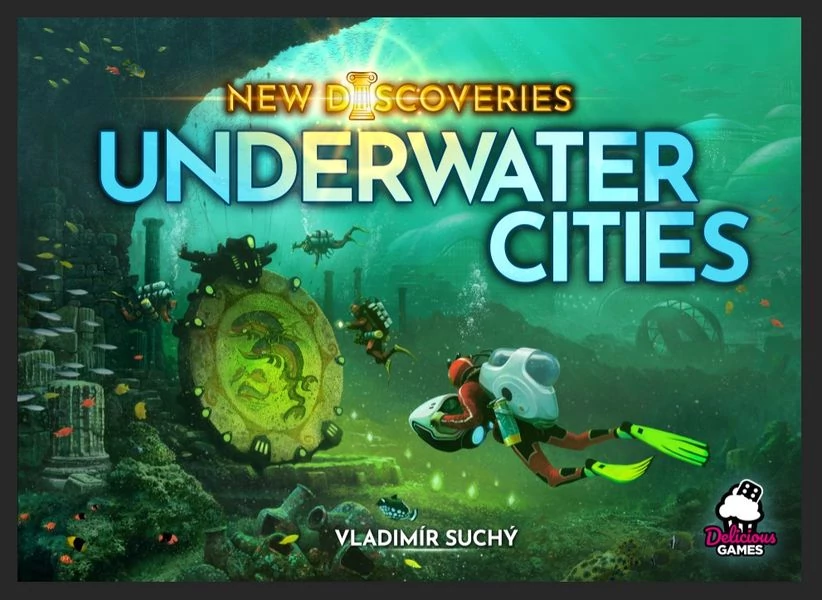 Underwater Cities társasjáték New Discoveries kiegészítő, angol nyelvű