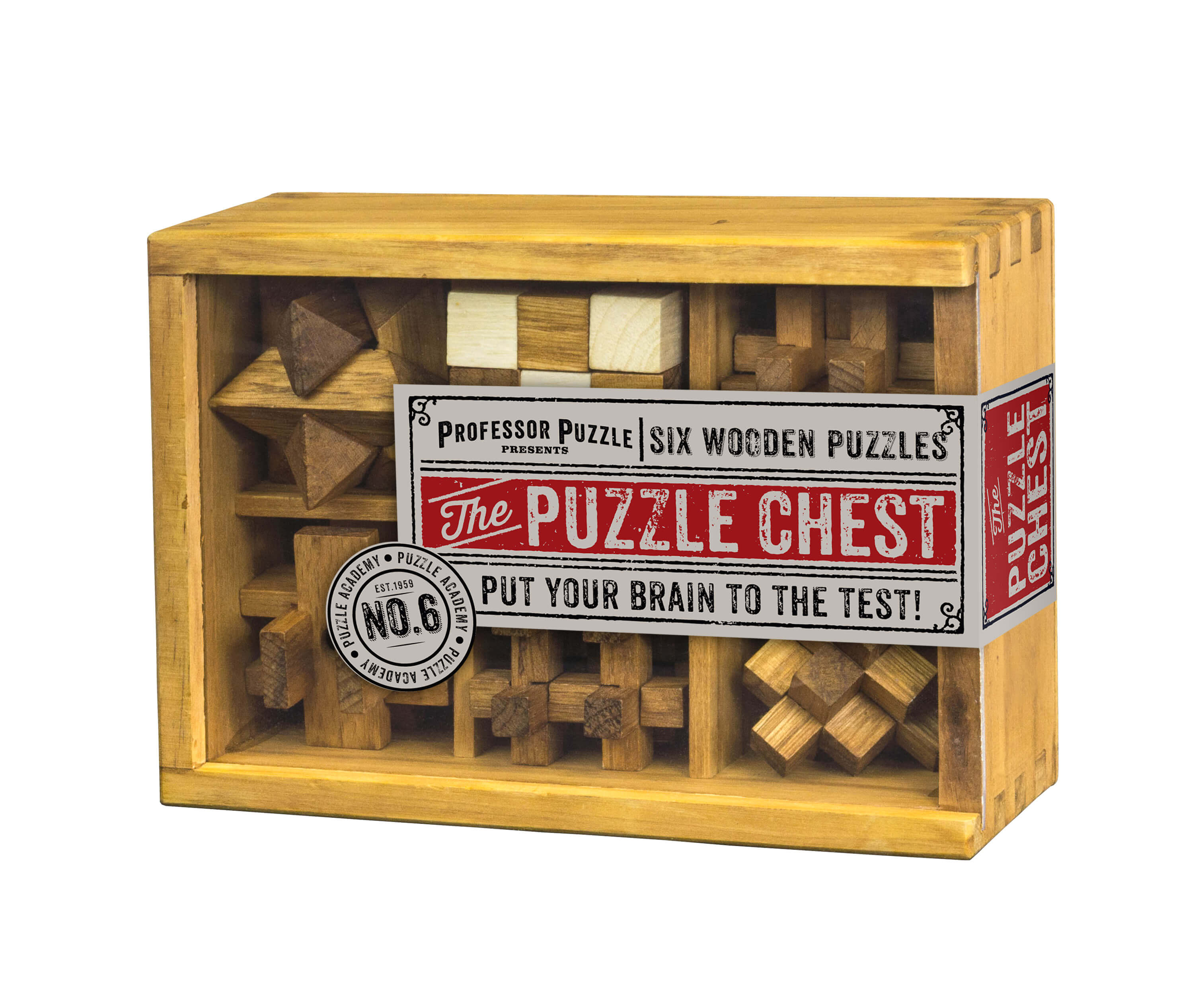 The Puzzle Chest fa ördöglakat készlet