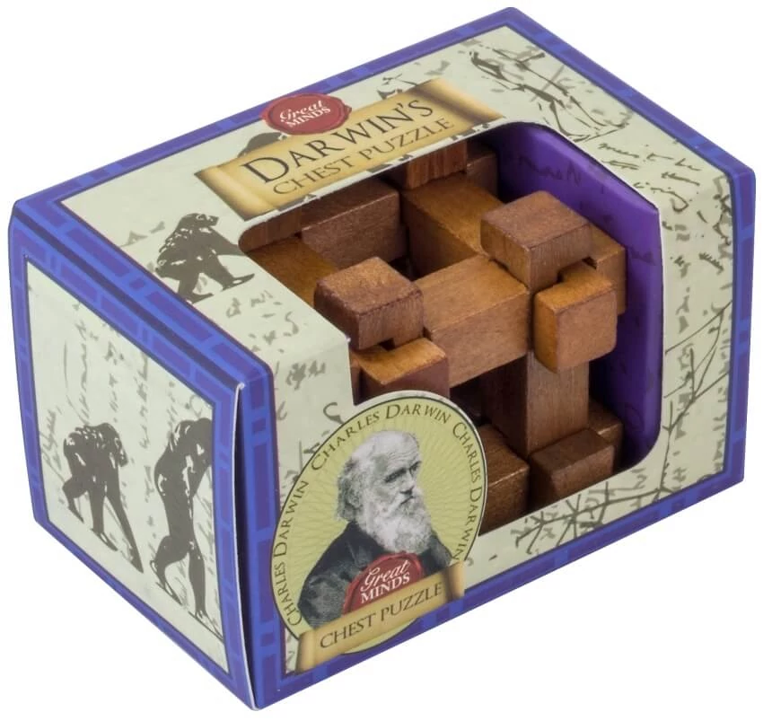 Nagy Elmék - Darwin Láda Professor Puzzle mini ördöglakat