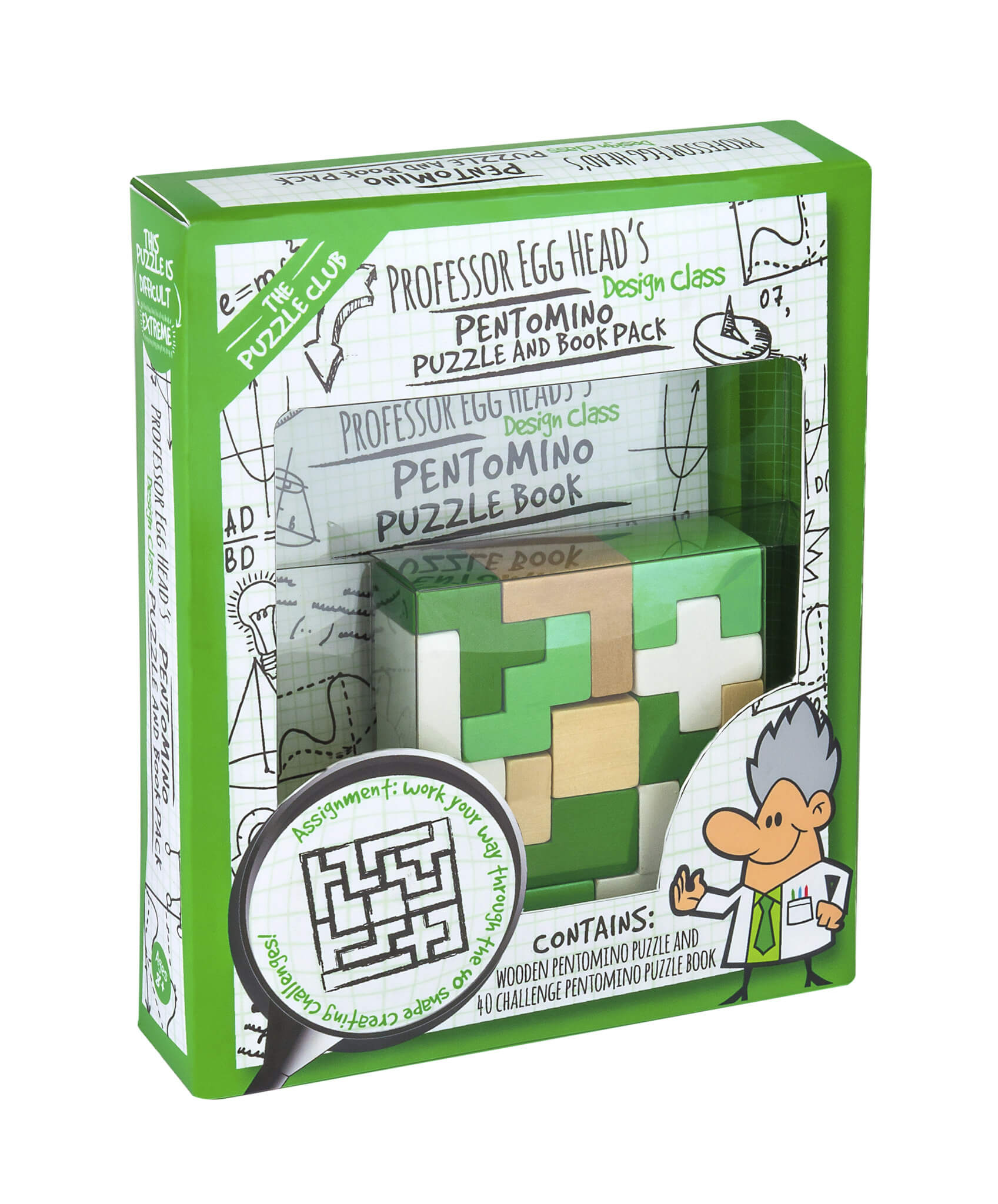 Professor Egg Head’s Pentomino Puzzle and Book Pack