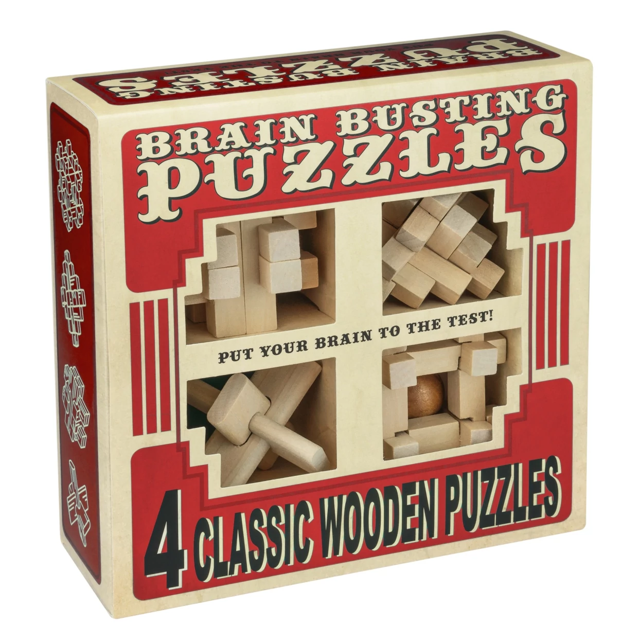 Brainbusting 4db-os fa ördöglakat szett