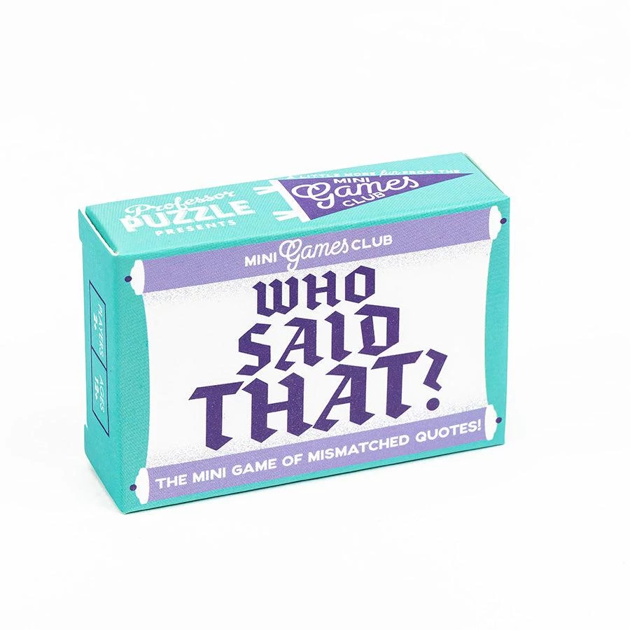 Matchbox kártyajáték -  Who said that ?, angol