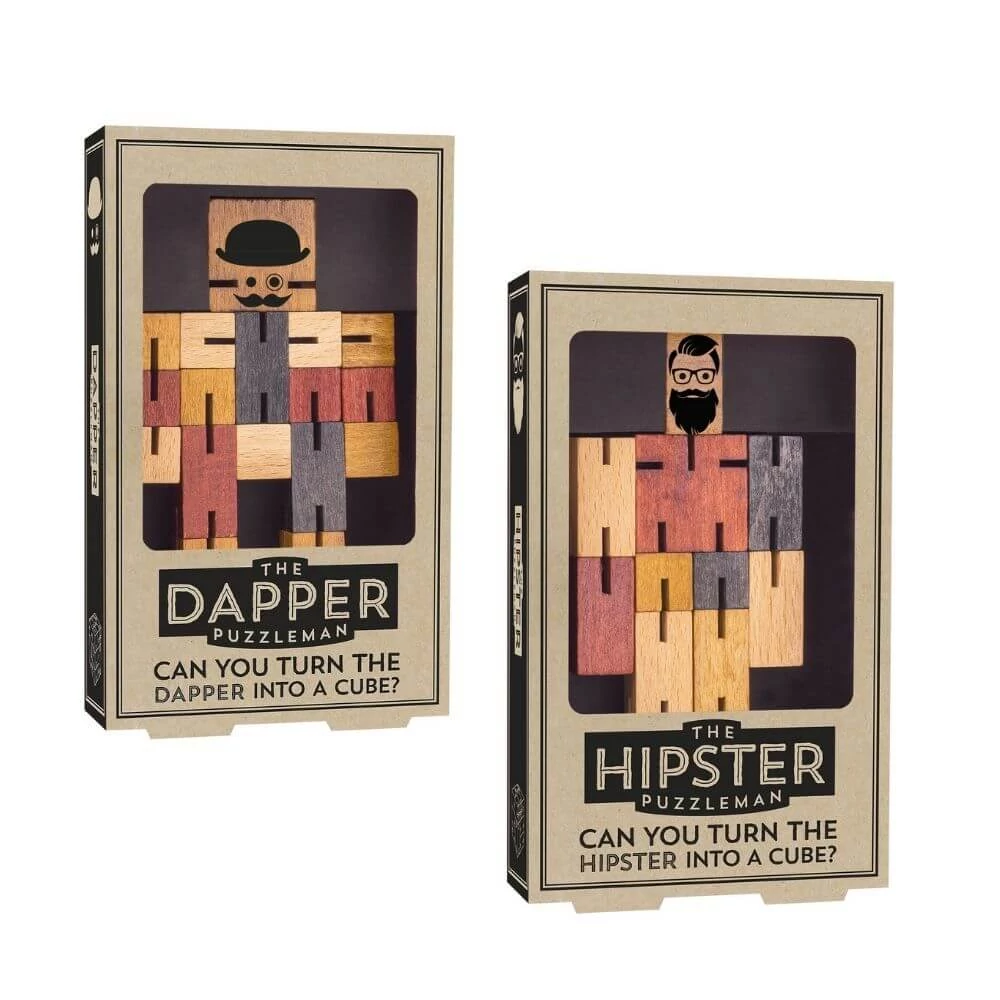 Puzzle Gentlemen Hipster/Dapper logikai játék