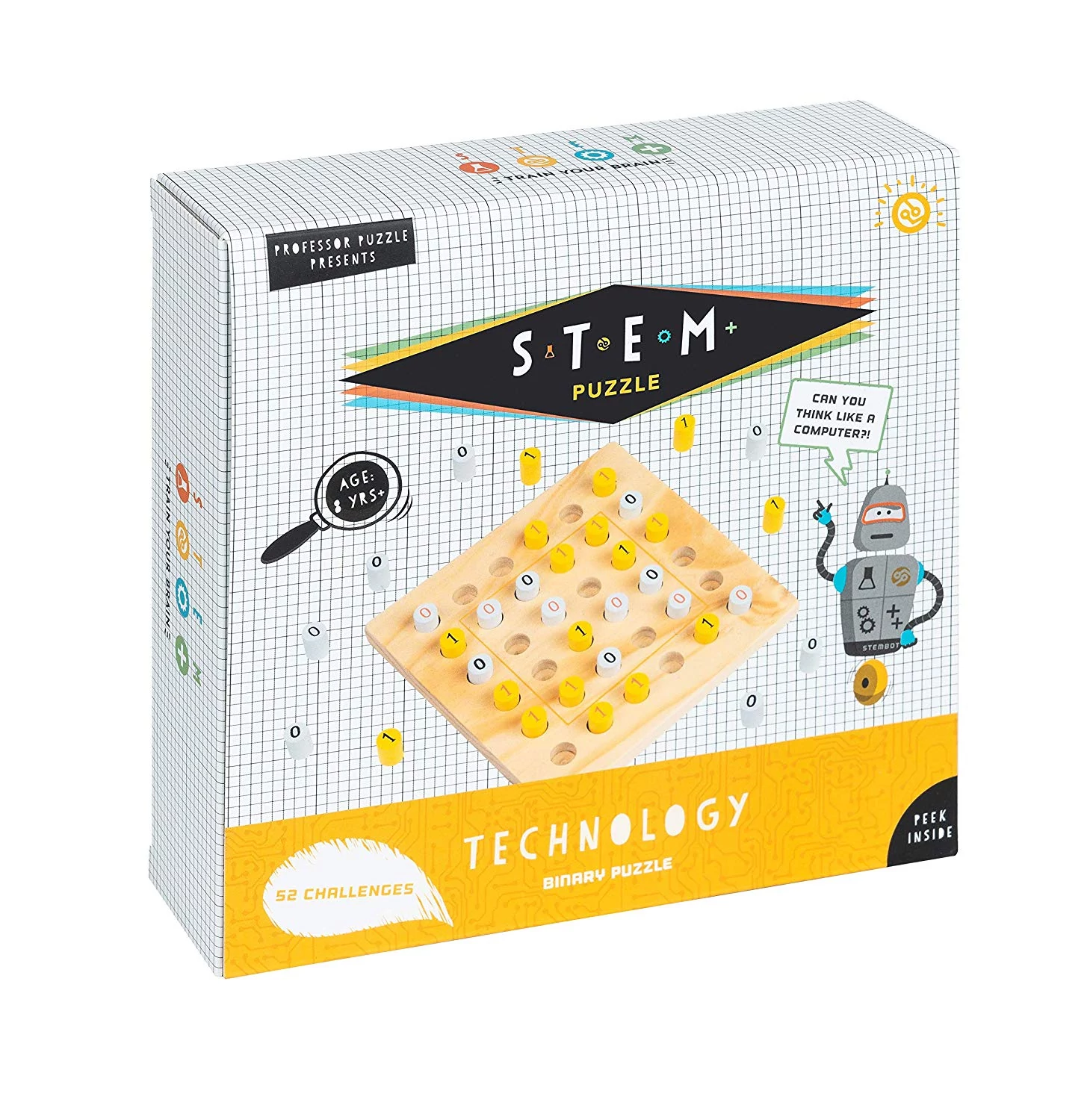 S.T.E.M. Binary Puzzle - Tech logikai készségfejlesztő játék