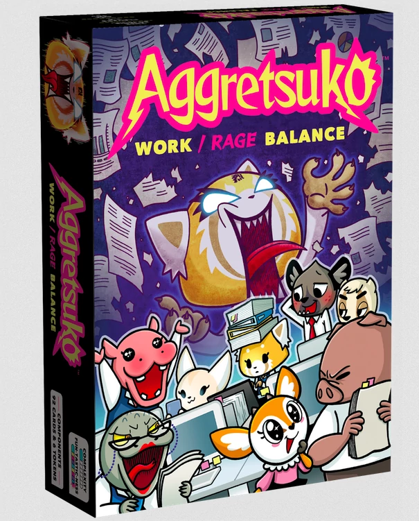 Aggretsuko Work/Rage Balance angol nyelvű kártyajáték