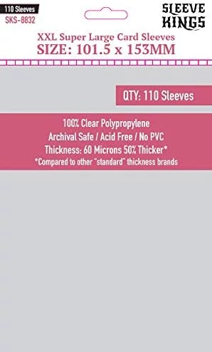 Sleeve Kings Super Large Card Sleeves 101,5 x 153 mm